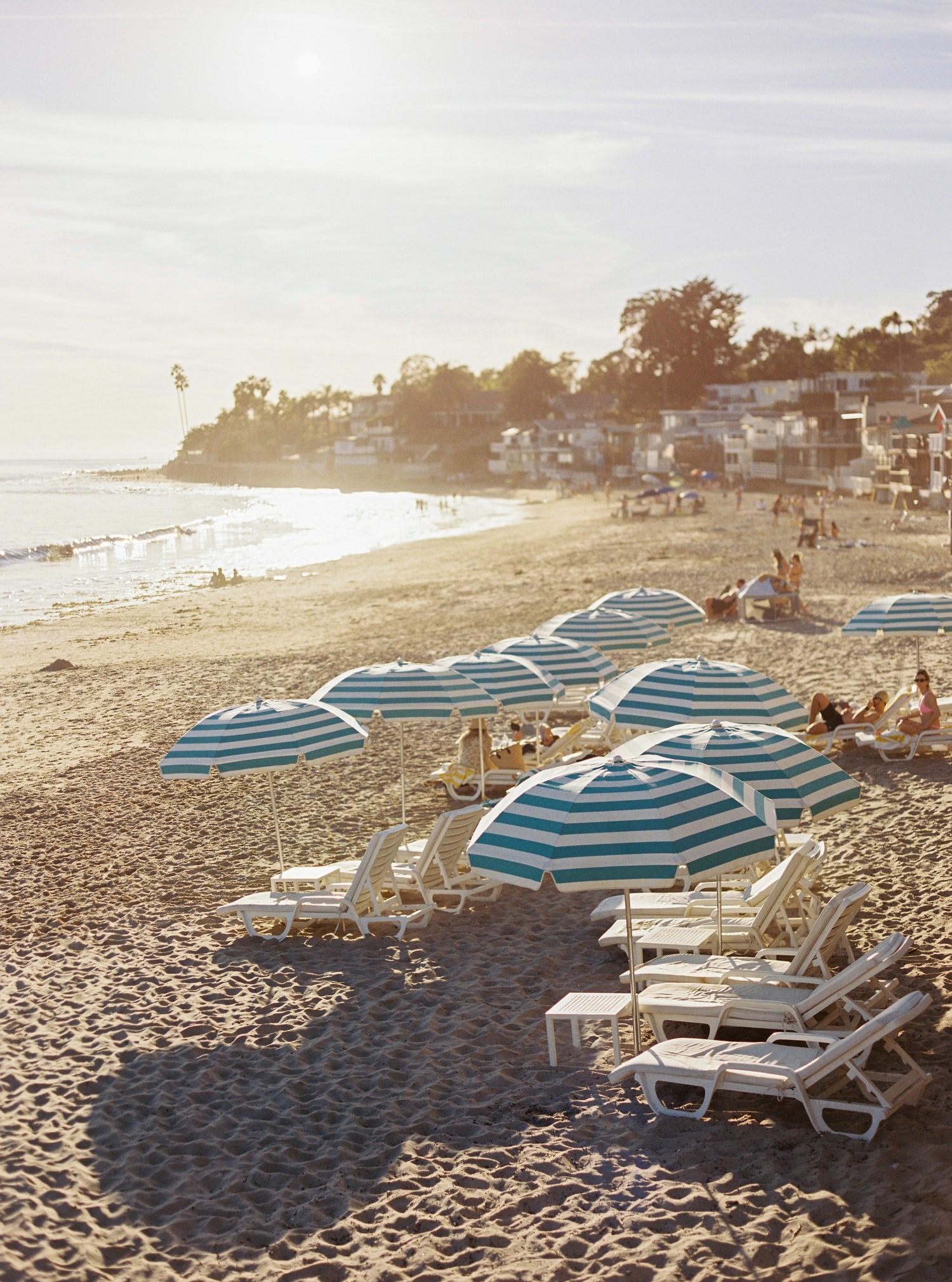 Image of umbrellas on Miramar Beach Montecito