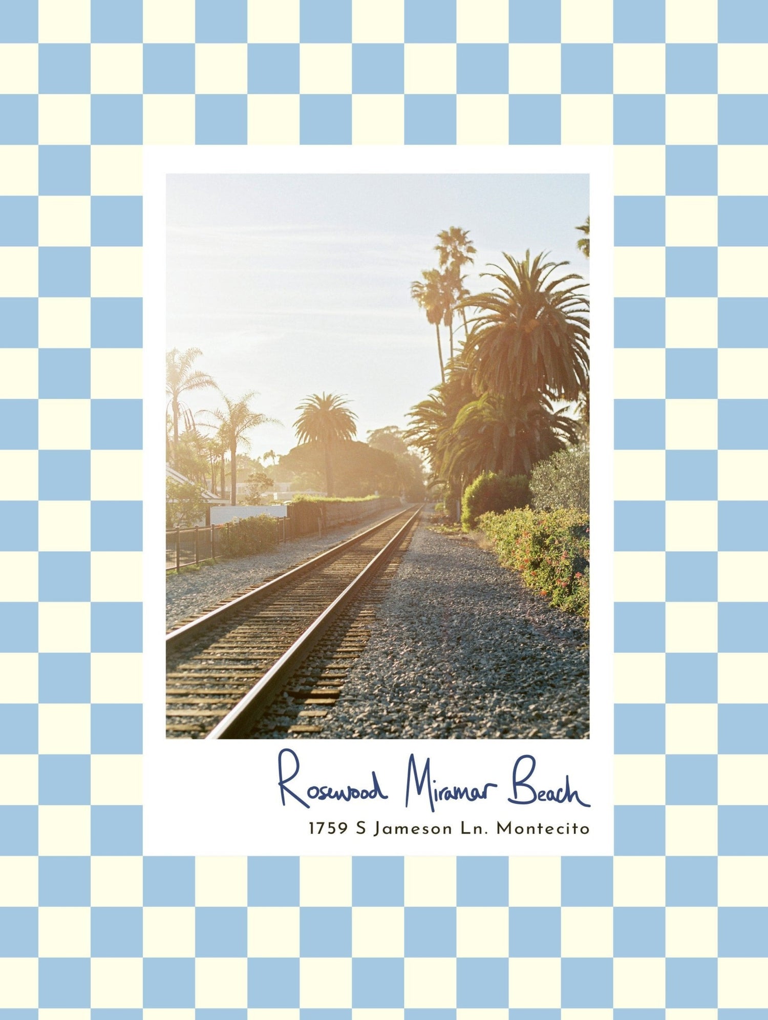 Train tracks at sunset