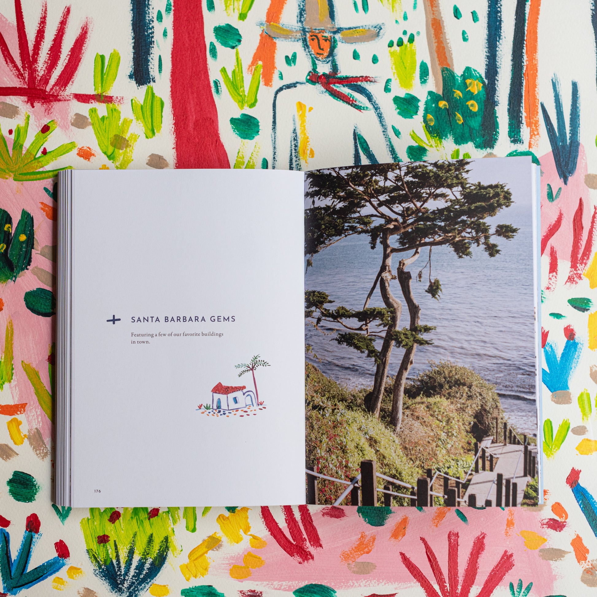 Image of the inside of the book Jaunt Journals Text and picture of Mesa Lane
