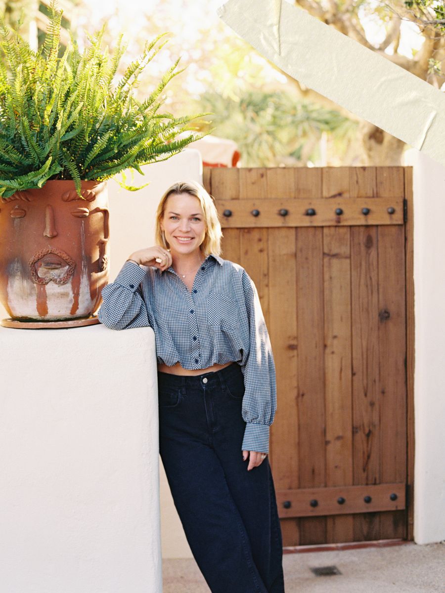 Rachel McCarthy, founder of Jaunt Journals, photographed on film